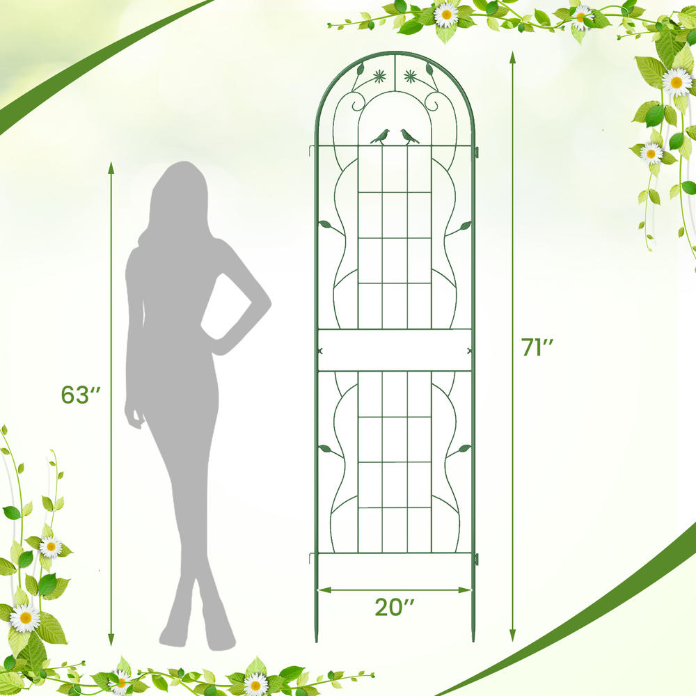 4 Pack 71 X 20 Inches Metal Ga - Plants X ulasan dan harga