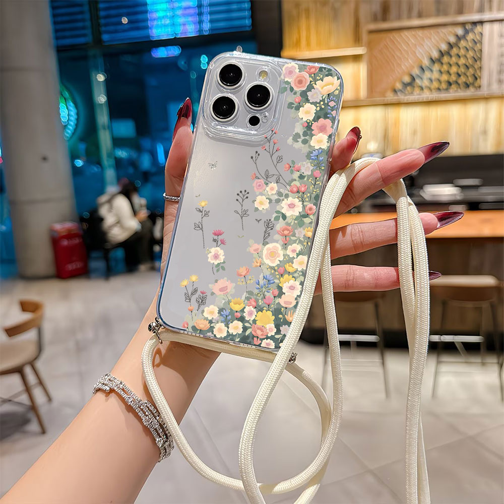 Crossbody Lanyard Strap Phone  - Plants X ulasan dan harga