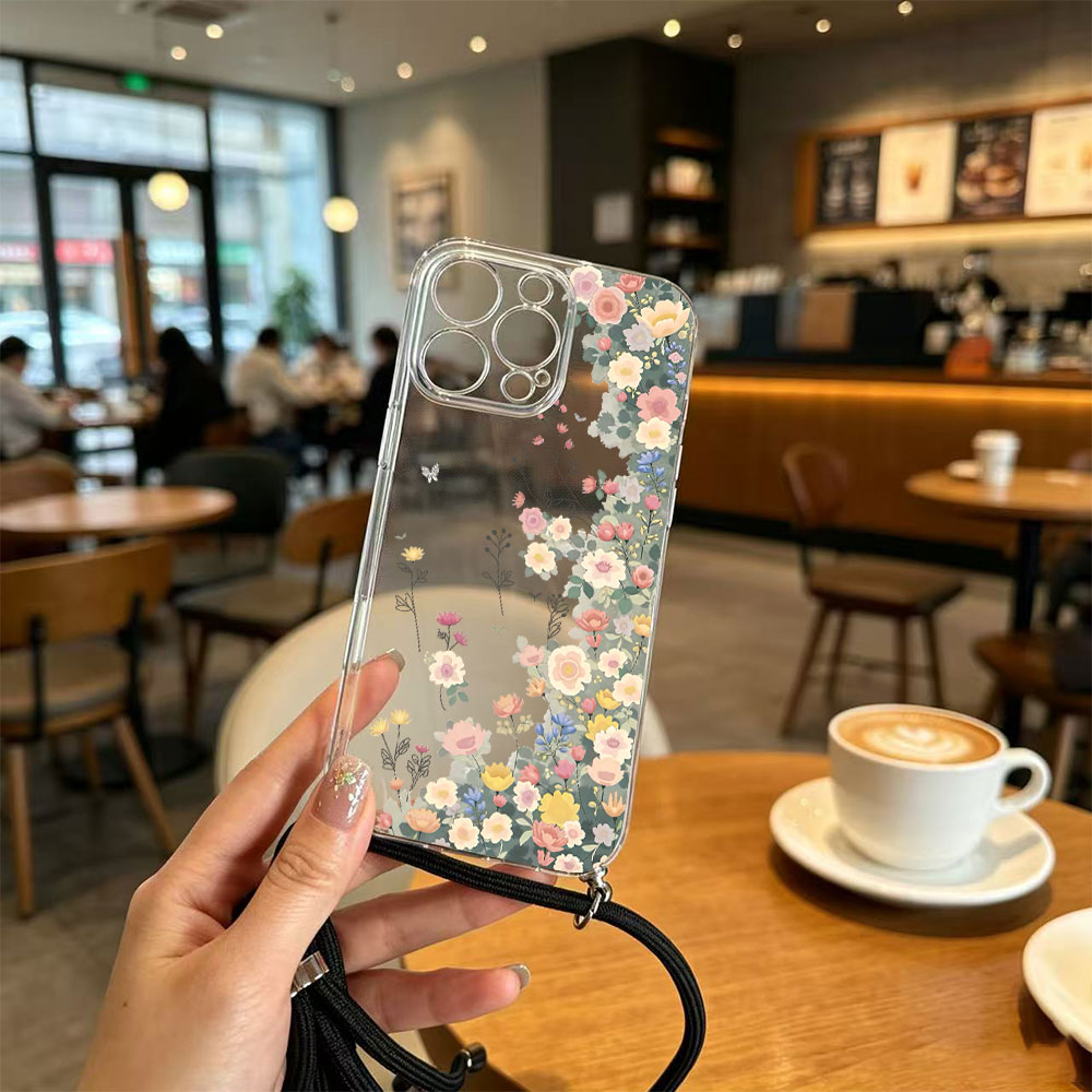Crossbody Lanyard Strap Phone  - Plants X ulasan dan harga
