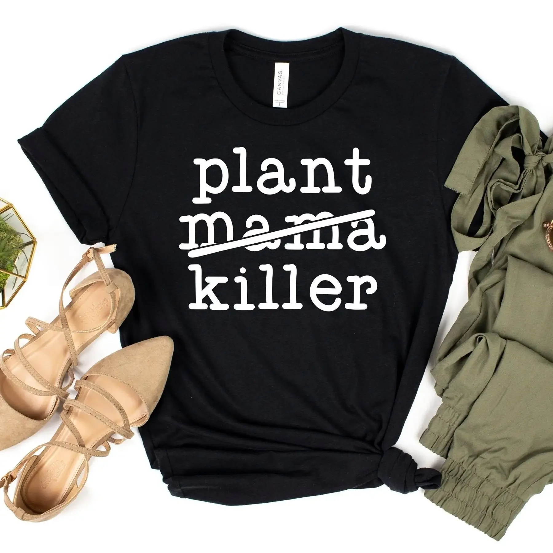 Plant Killer T Shirt Mom Mama  - Plant Parenthood ulasan dan harga