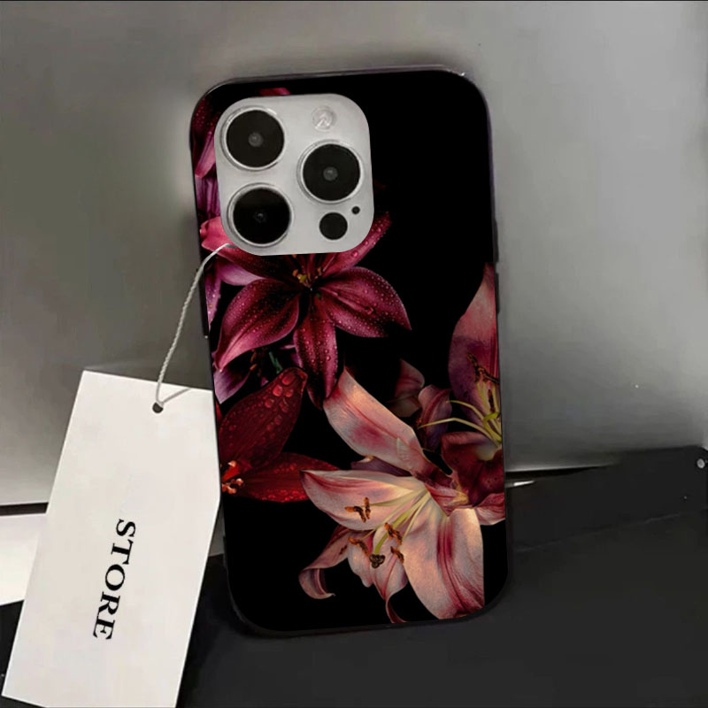 Elegant Red Lily Flower Phone  - Plants X ulasan dan harga