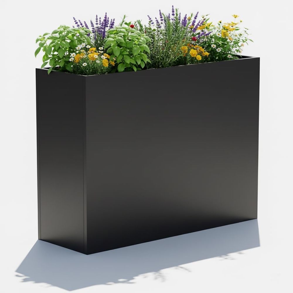 Large Outdoor Metal Planter, 3 - Plants X ulasan dan harga