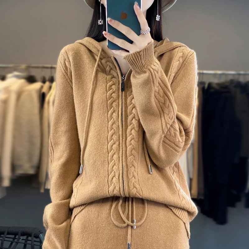 Women's Pure Cashmere Hooded C - Plant Parent Hoodie ulasan dan harga