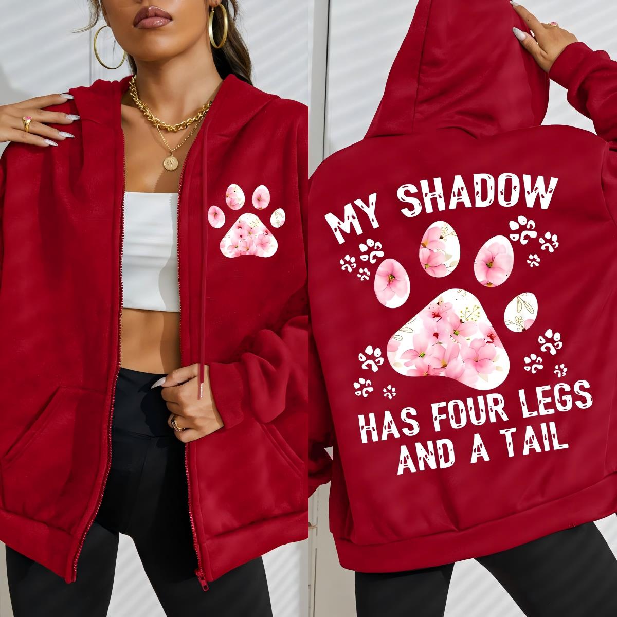 Flower Cat Feet My Shadow Has  - Plant Parent Hoodie ulasan dan harga
